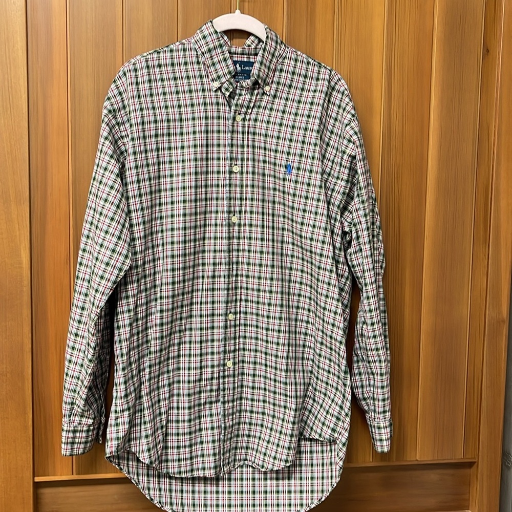 Ralph Lauren Blake Plaid Long Sleeve Shirt Small